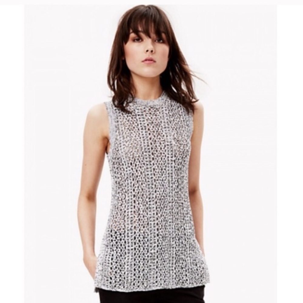 Theory Meenaly Linen Cotton Tunic Sweater